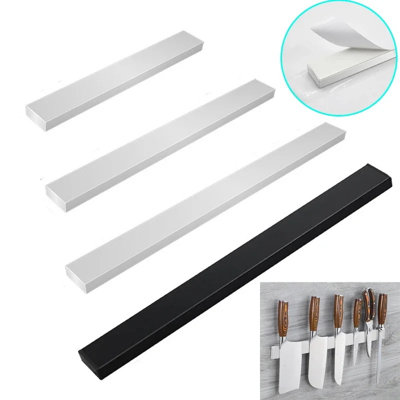 Magnetic Knife Strip - Suporte magnético autoadesivo para faca, montagem