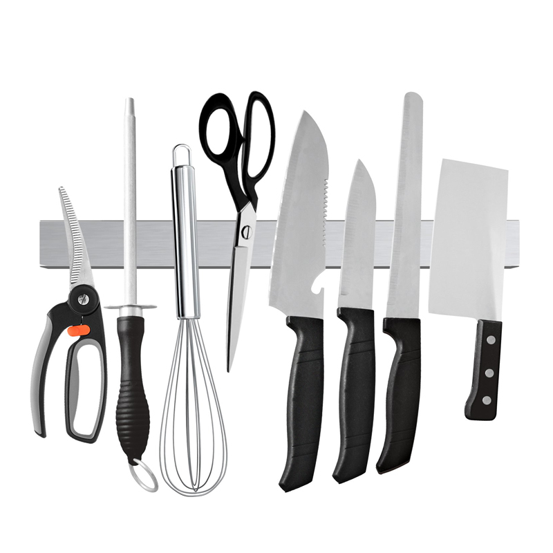 Magnetic Knife Strip - Lmetjma-Profissional tira da faca magnética, aço