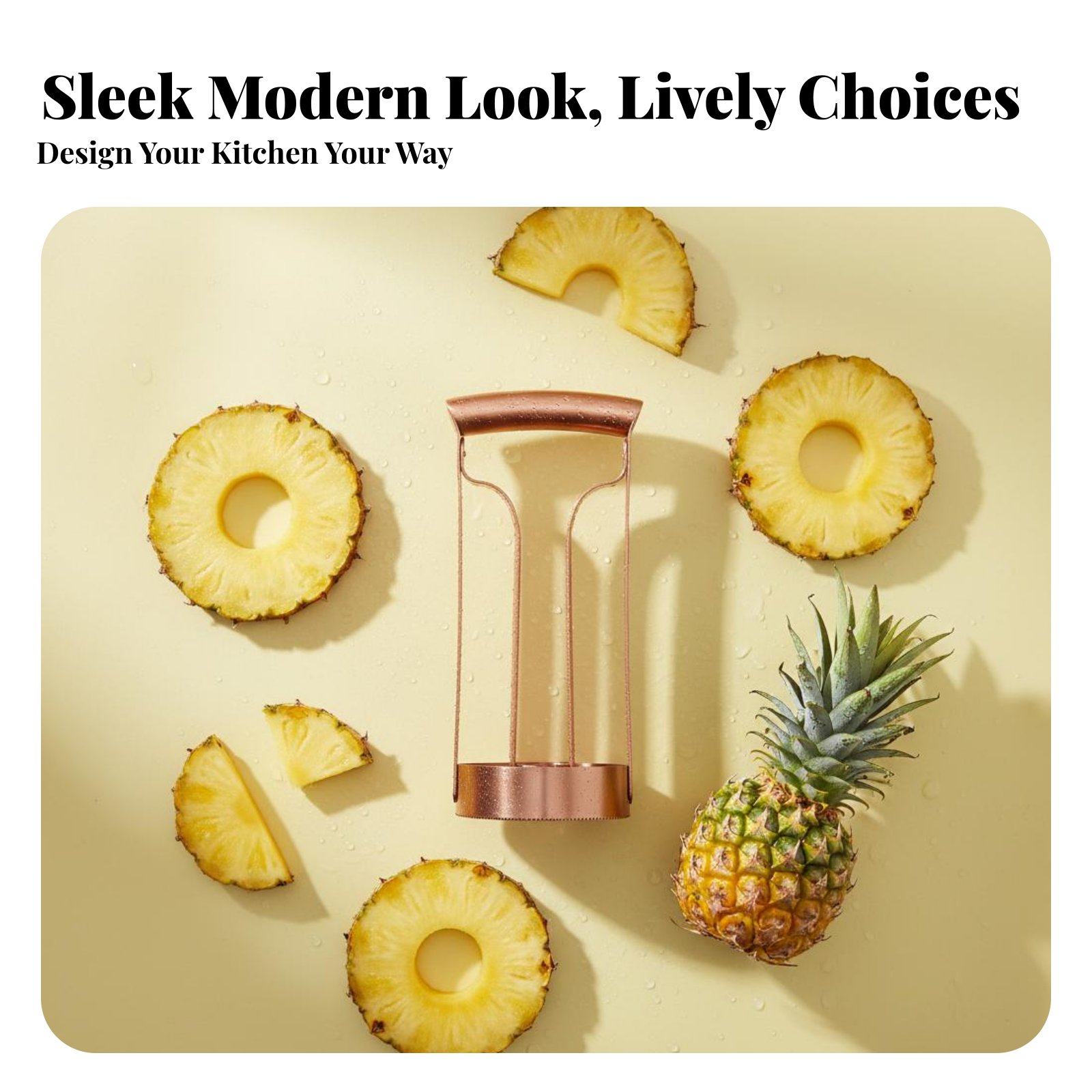 Kitchen Gadgets Useful - Cortador de Abacaxi em Aço Inoxidável: