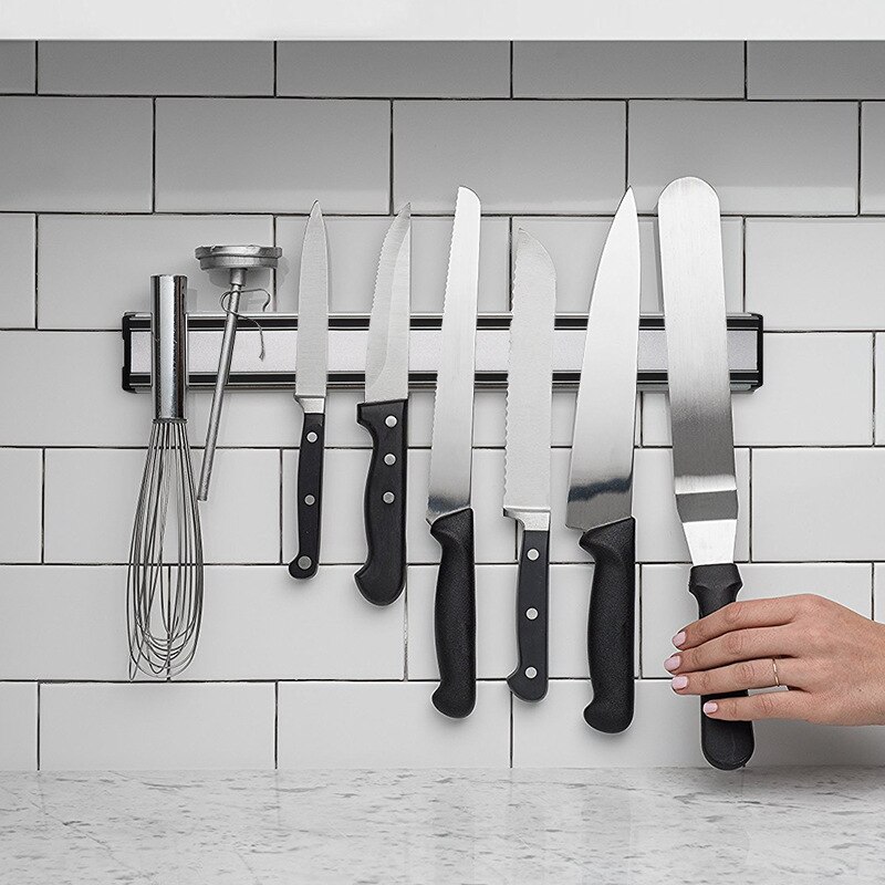 Magnetic Knife Strip - 1pc maximizar o seu espaço de