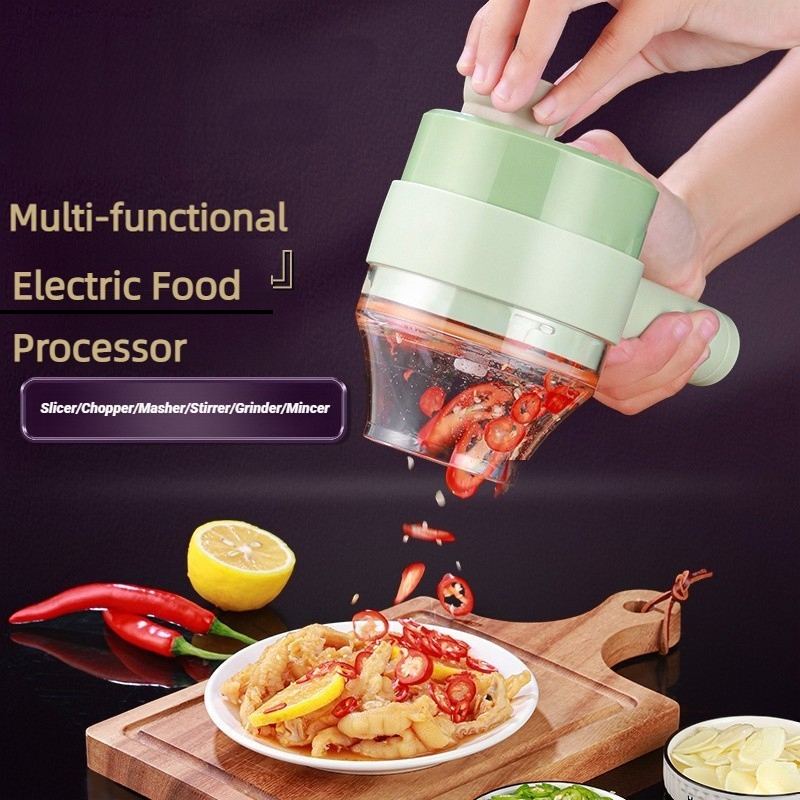 Kitchen Gadgets Gift - Processador de alimentos elétrico sem fio,