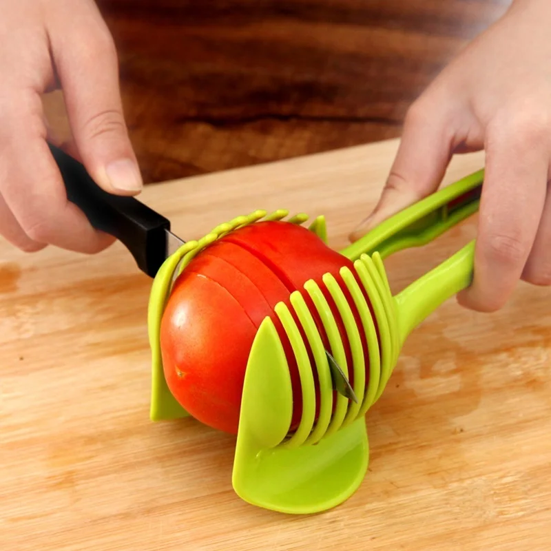 Kitchen Gadgets Cutting Tools - Plastic Potato Slicer for Kitchen, Tomate