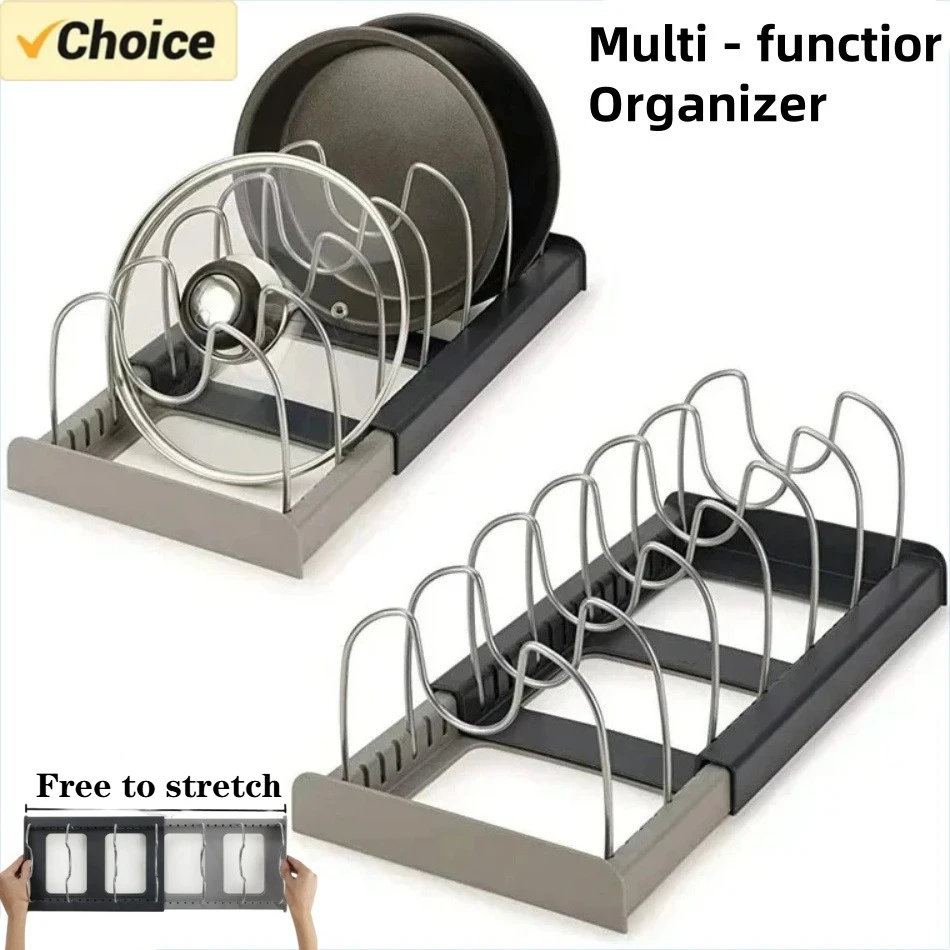 Kitchen Gadgets Holder - 1pc rack de pote telescópico de