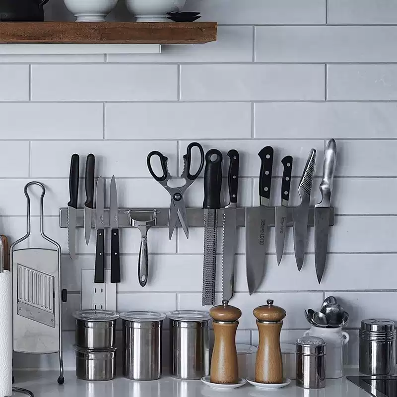 Magnetic Knife Strip - Suporte Magnético para Facas em Aço
