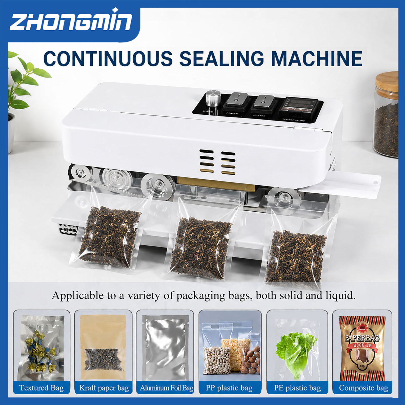 Food Vacuum Sealer - Seladora a Vácuo Elétrica ZHONGMIN para