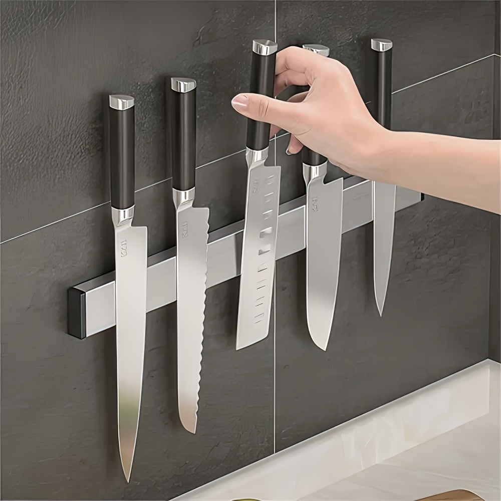 Magnetic Knife Strip - 1pc suporte de faca magnética para