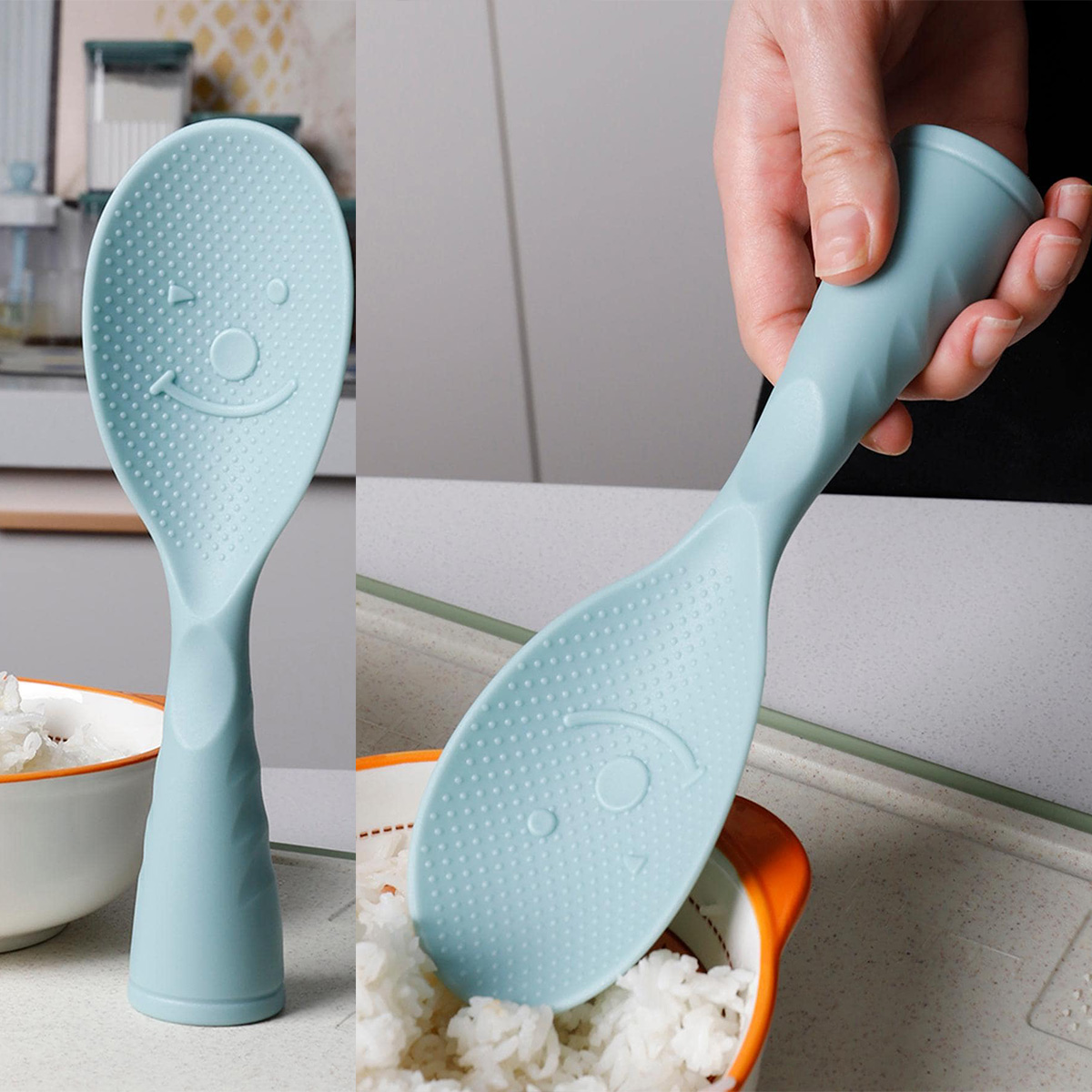 Kitchen Gadgets On Sale - Colher de Arroz Plástica Vertical para