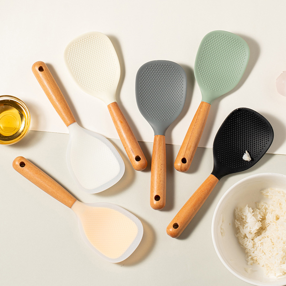 Kitchen Gadgets On Sale - Colher de arroz de silicone, resistente