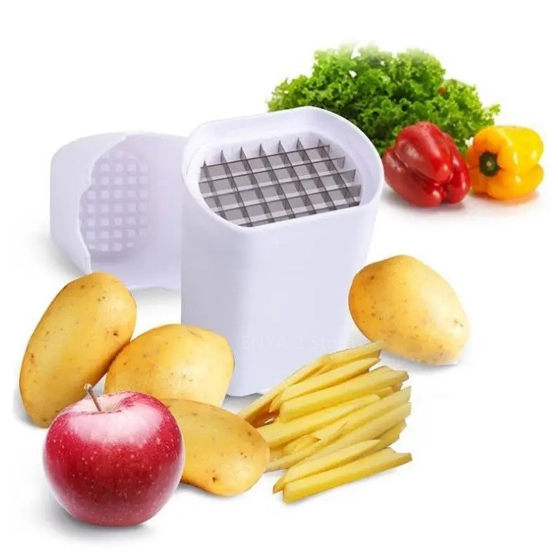 Kitchen Gadgets Cutting Tools - Cortador de batata frita, corte natural,