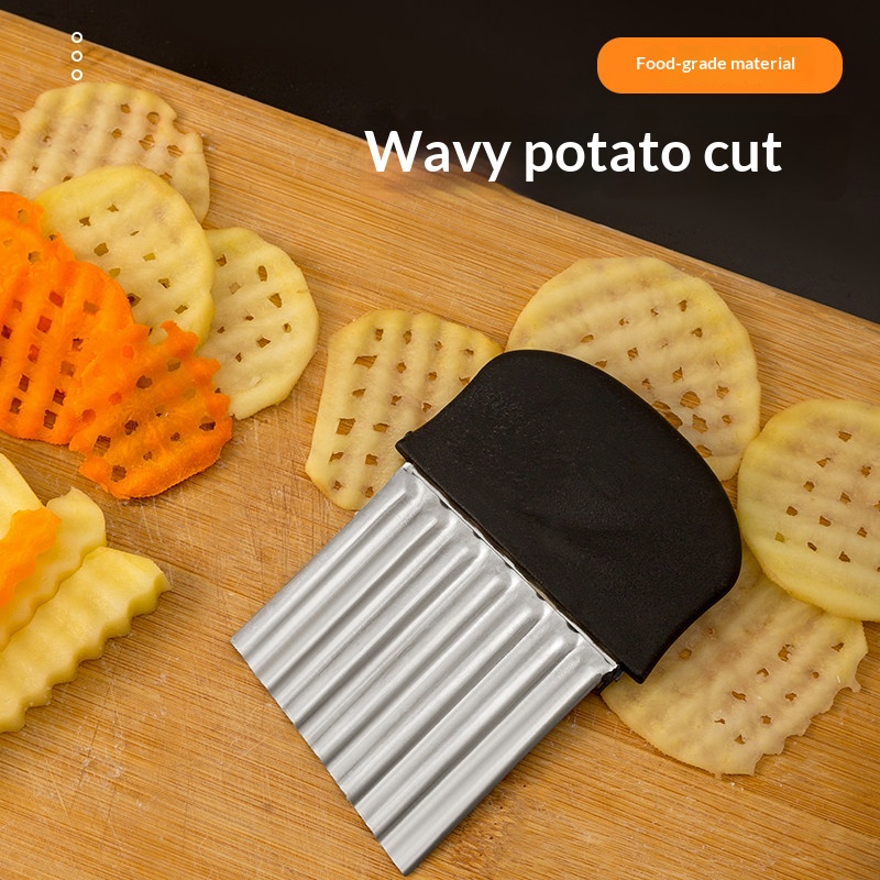 Kitchen Gadgets Useful - Cortador de Batatas Onduladas em Aço