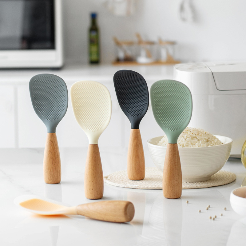 Kitchen Gadgets On Sale - 1pc colher de arroz de silicone