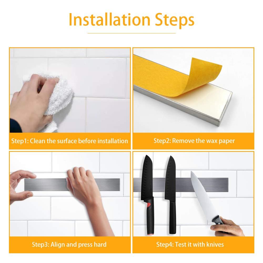 Lmetjma-Profissional tira da f - Magnetic Knife Strip avaliação e preço