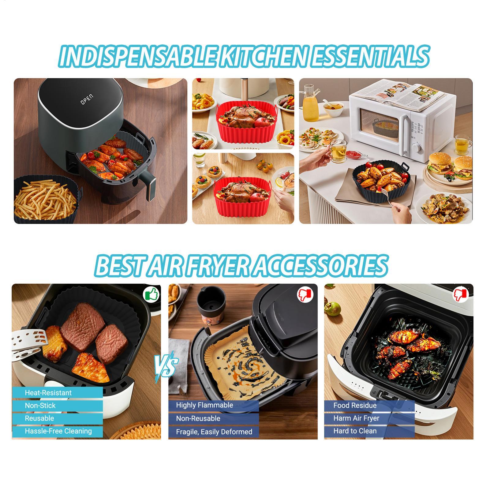 Forros de Silicone para Fritad - Kitchen Gadgets Men avaliação e preço