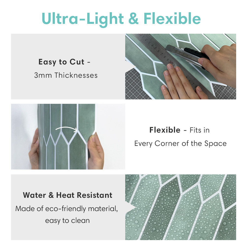 1/10 pces adesivo de telha 3d, - Kitchen Gadgets Green avaliação e preço