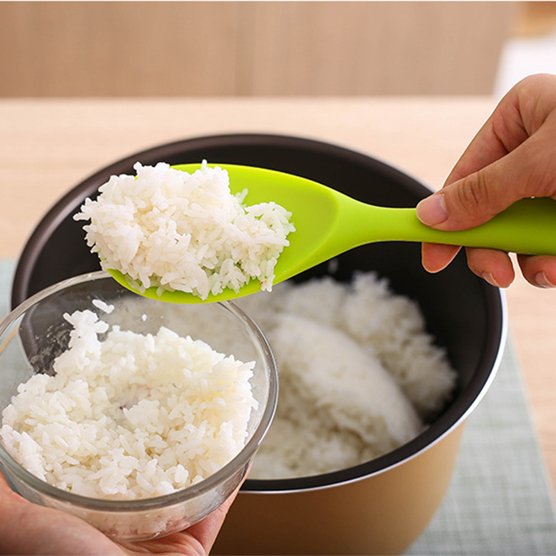 Colher de arroz de silicone re - Kitchen Gadgets On Sale avaliação e preço