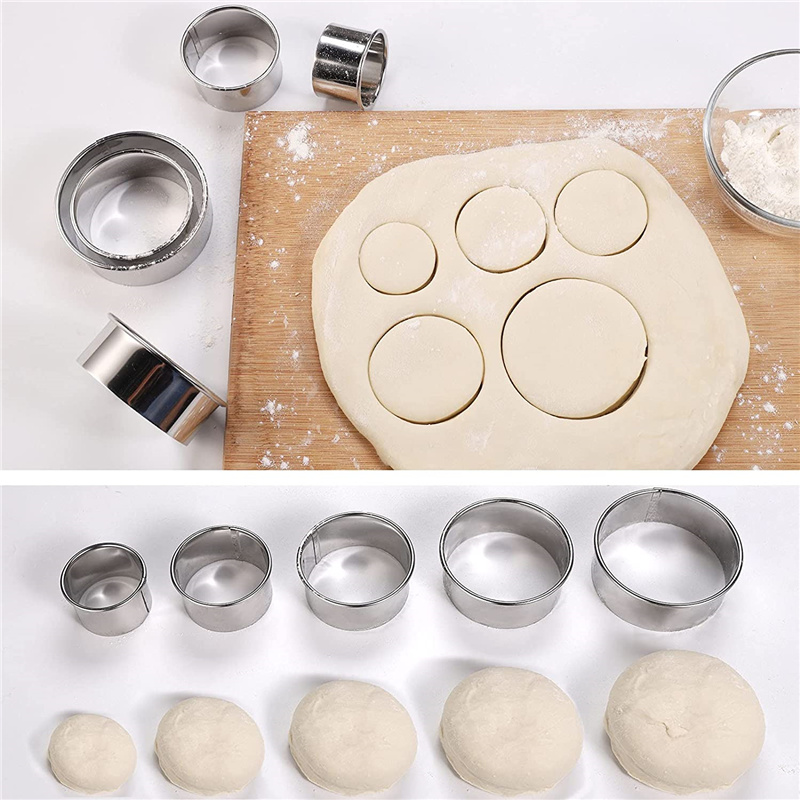 Conjunto de 5 Moldes Redondos  - Kitchen Gadgets Cutting Tools avaliação e preço