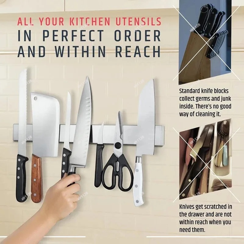 Suporte Magnético de Parede pa - Magnetic Knife Strip avaliação e preço